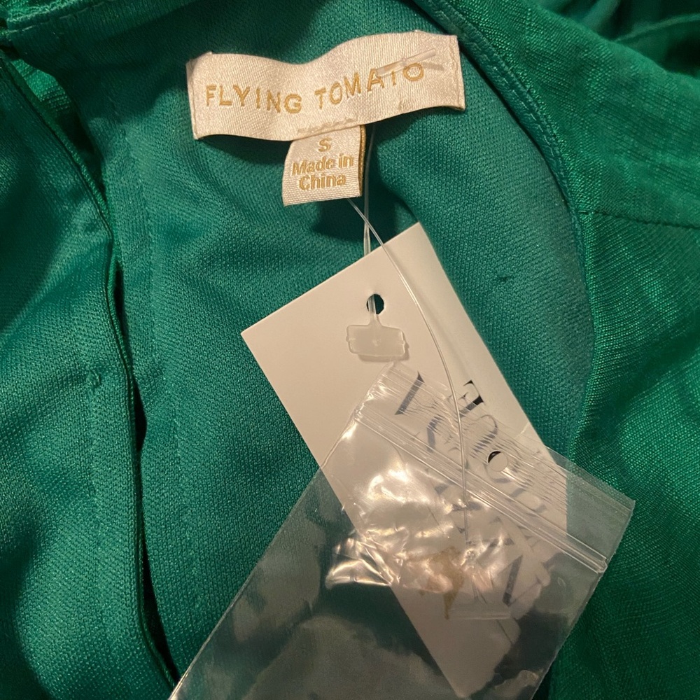 Flying Tomato Emerald Green dress size small NWT - Picture 7 of 13